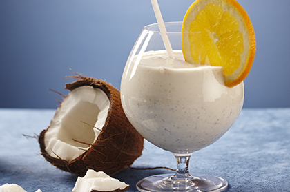 Apelsin- och kokossmoothie