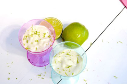 Smoothie på avokado och lime