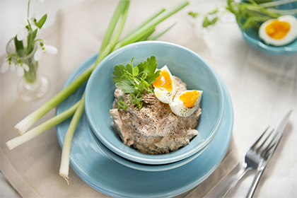 Tonfiskröra med kvarg och ajvar