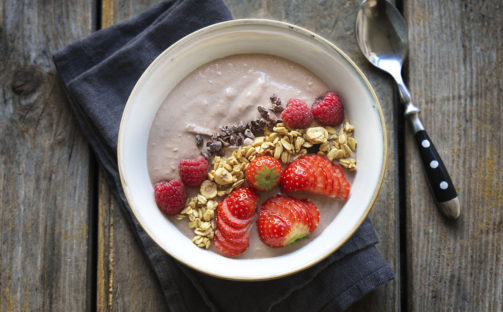 Smoothie Bowl med choklad och banan